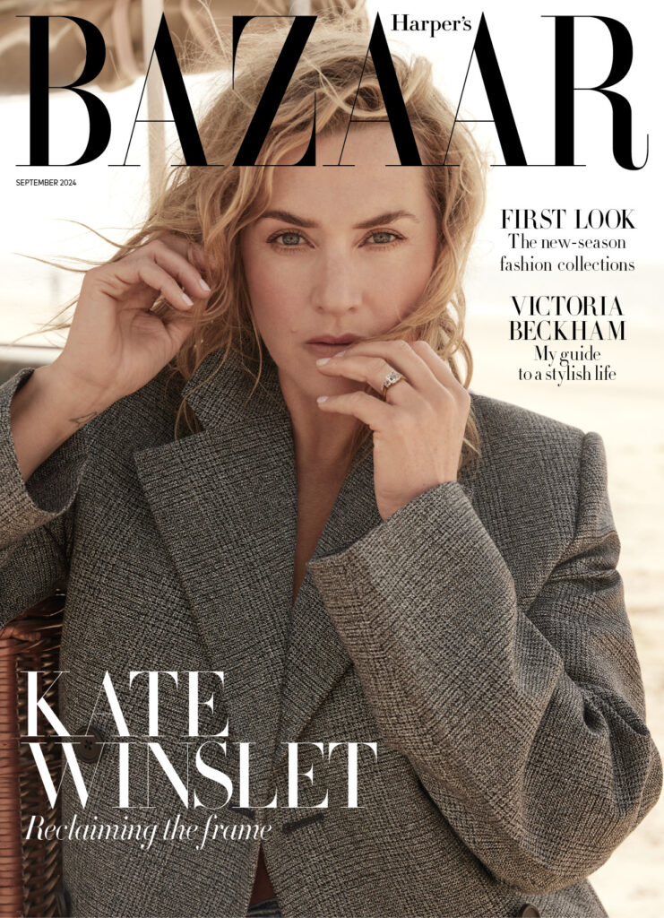 kate winslet featured in harper's bazaar magazine